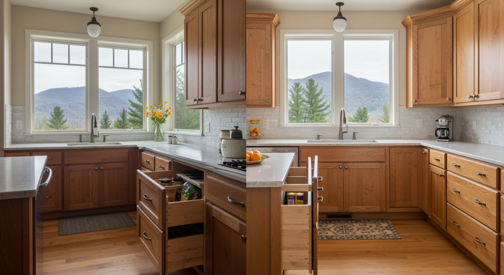 If you’re a homeowner in Western North Carolina, upgrading to top-spec cabinetry—or strategically refreshing what you have—is one of the smartest ways to improve daily function, protect against humidity wear, and increase your home’s long-term value.