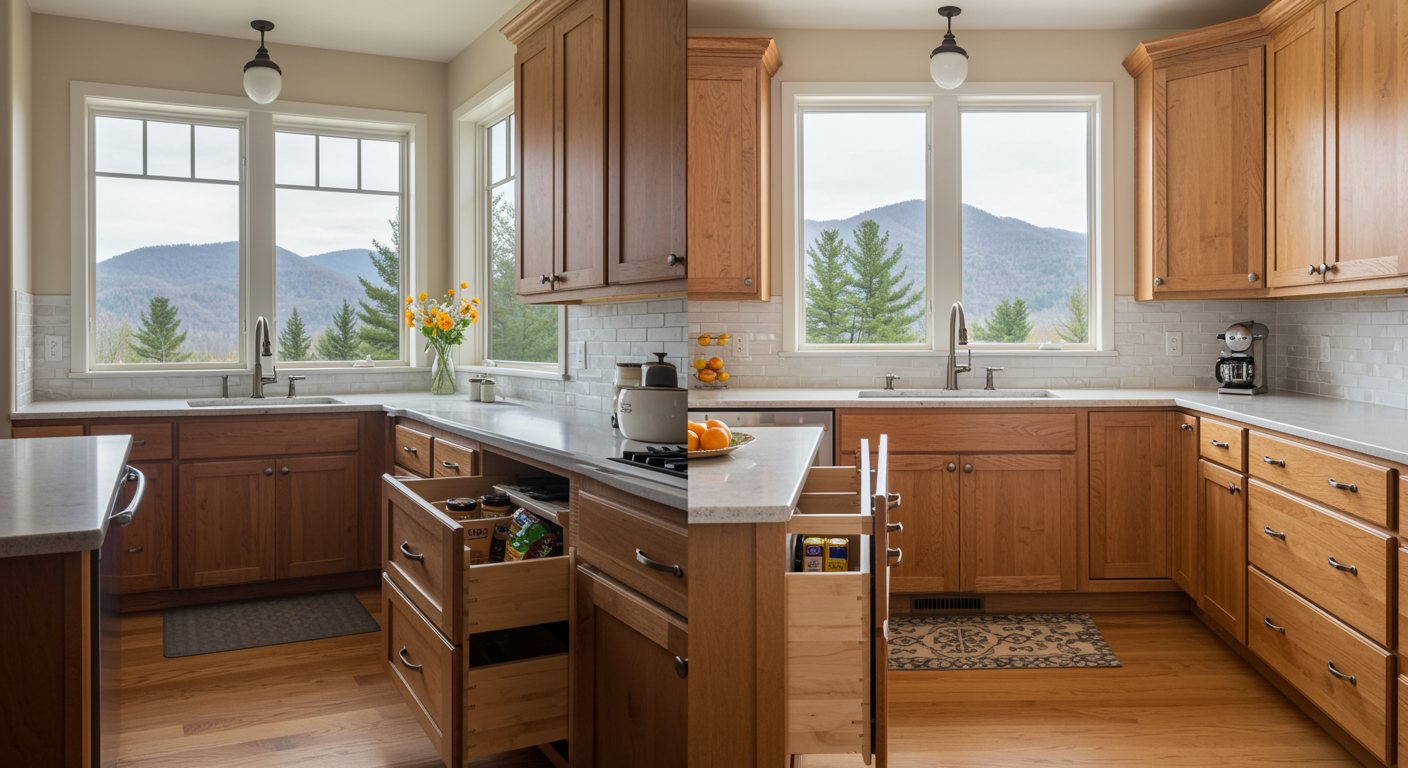If you’re a homeowner in Western North Carolina, upgrading to top-spec cabinetry—or strategically refreshing what you have—is one of the smartest ways to improve daily function, protect against humidity wear, and increase your home’s long-term value.